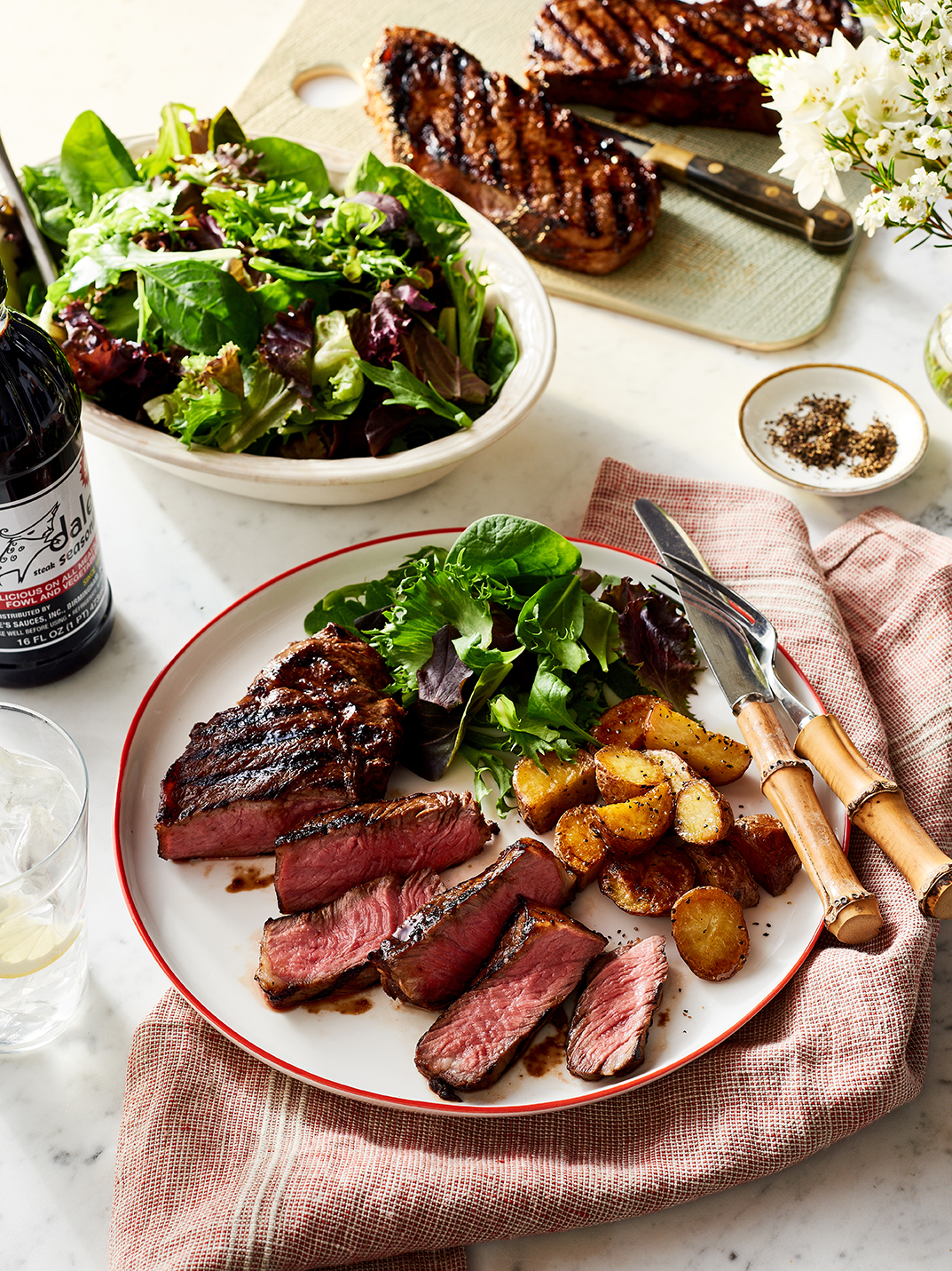 Ultimate Grilled NY Strip Steak with Herb Butter - Dale's Grilled NY Steak